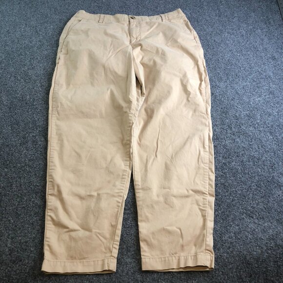 Pact Pants Womens Large Tan Button Casual Stretch Pull On Organic Cotton - Picture 3 of 12